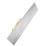 Yokota 40cm Carbon Steel Wooden Handle Flat Head Trowel | Hengtian