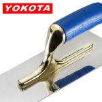 Yokota Blue Plastic Handle 20cm Gold Taped Trowel | Hengtian