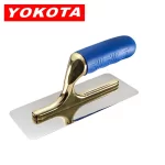 Yokota Blue Plastic Handle 24cm Gold Taped Trowel | Hengtian