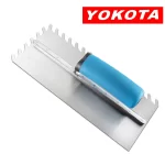 Yokota Blue Plastic Handle Bar Serrated Trowel | Hengtian