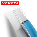 Yokota Blue Plastic Handle Bar Serrated Trowel | Hengtian