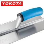 Yokota Blue Plastic Handle Square Tooth Trowel | Hengtian