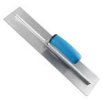 Yokota High Quality 40cm Flat Head Trowel With Blue Plastic Handle | Hengtian