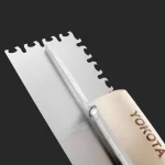 Yokota Special-shaped Serrated Wooden Handle Carbon Steel Trowel | Hengtian