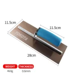 Yokota Trowel With Blue Plastic Handle And Gold Plate Steel | Hengtian