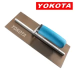 Yokota Trowel With Blue Plastic Handle And Gold Plate Steel | Hengtian