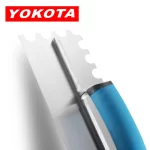 Yokota Trowel With Blue Plastic Handle And Large U-shaped Teeth | Hengtian