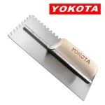 Yokota Wooden Handle U-shaped Serrated Trowel | Hengtian