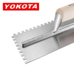 Yokota Wooden Handle Square Tooth Trowel | Hengtian