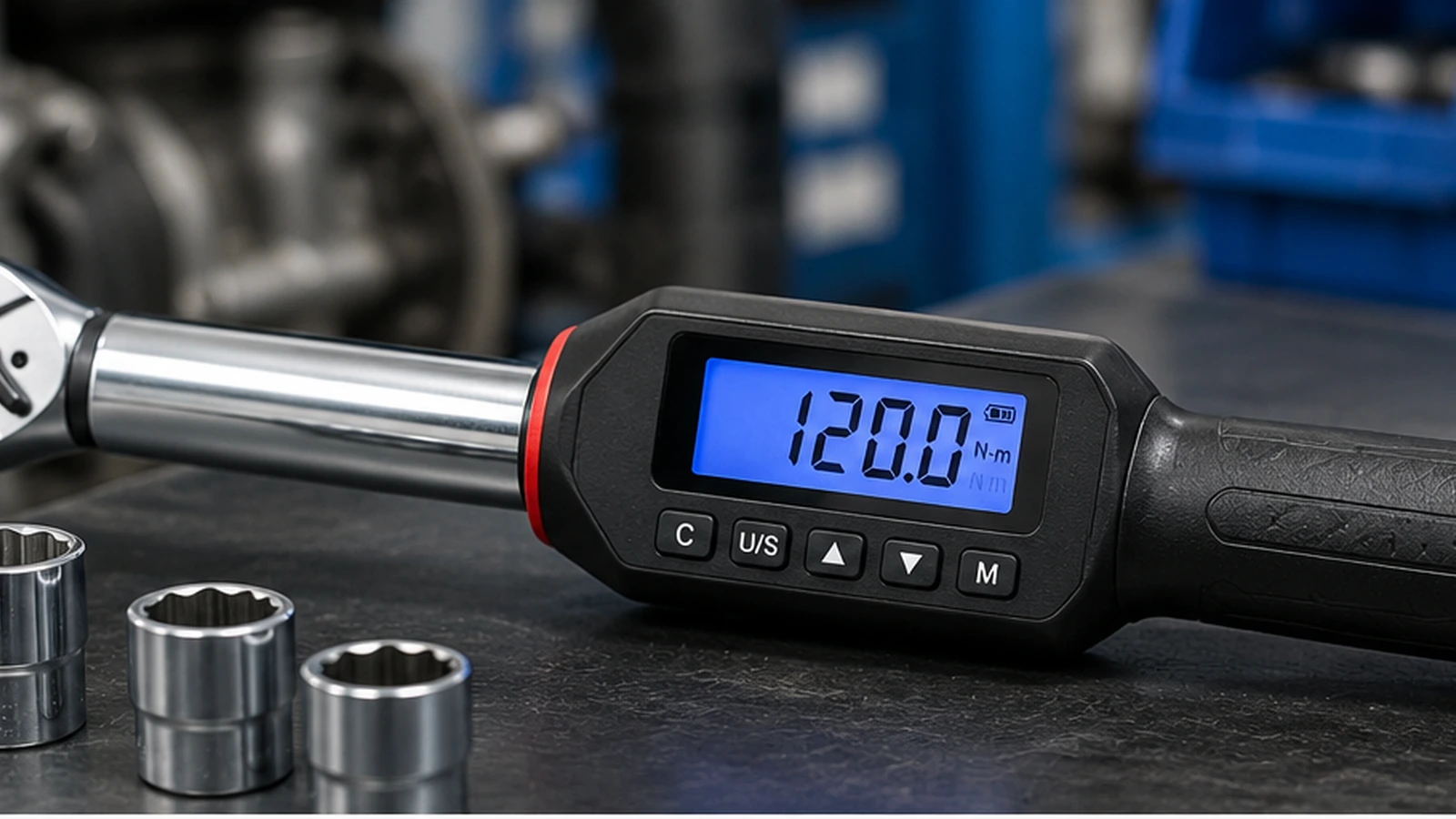 Which 1/2-Inch Digital Torque Wrench Setup Prevents Socket and Adapter Mismatch?