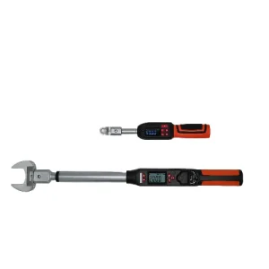 Interchangeable Heads Digital Torque Wrench ± 2% Genauegkeet mat Buzzer an LED Flash