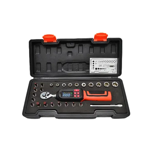 26Pcs 1/4-Inch Drive Digital Torque Wrench Set ±2% Accuracywith Buzzer and LED Flash