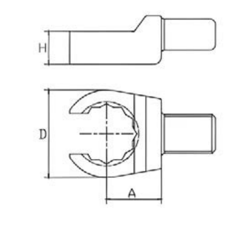 Box end Head insert Interchangeable Torque Wrench insert