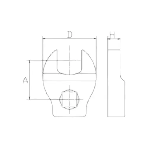 Crowfoot Wrench Head Interchangeable Torque Wrench insert head