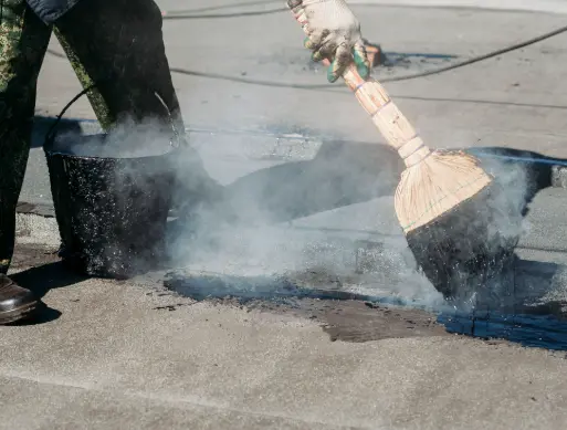 Hot Liquid Asphalt