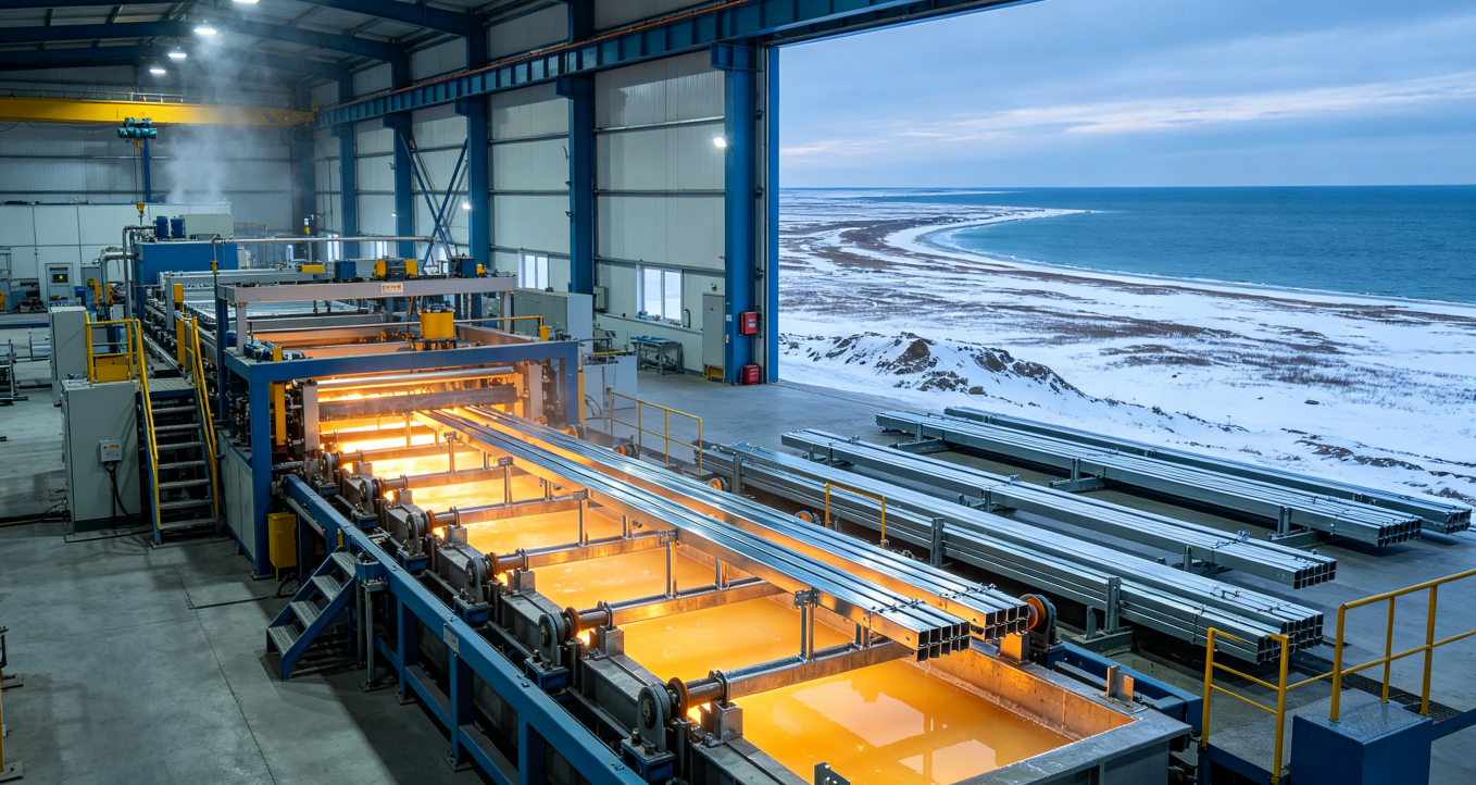 Upgraded Hot-Dip Galvanizing Technology for PV Mounts to Improve Corrosion Resistance for Russia’s Frigid and Salt Spray Environments