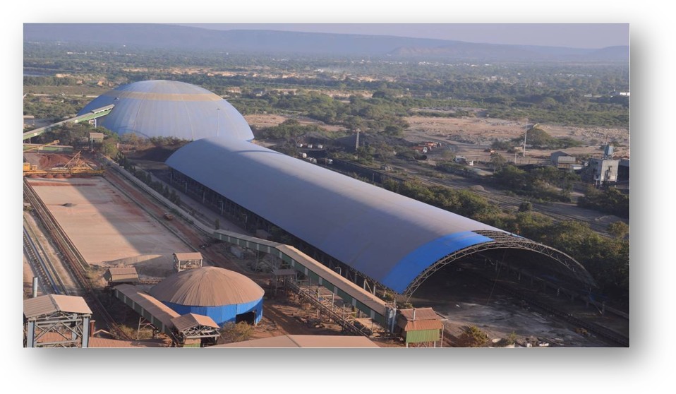 115 M DIA CIRCULAR SHED AND LINEAR SHED AT BIRLA CORP- CHANDERIA