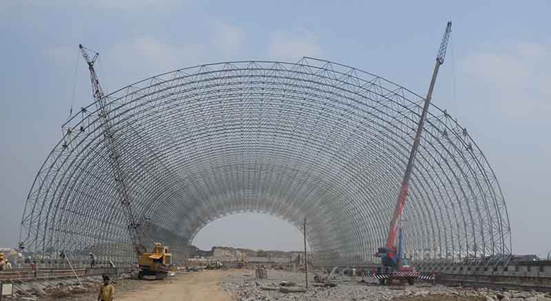 Limestone Silo of Vikram Cement Plant in India – Under Construction