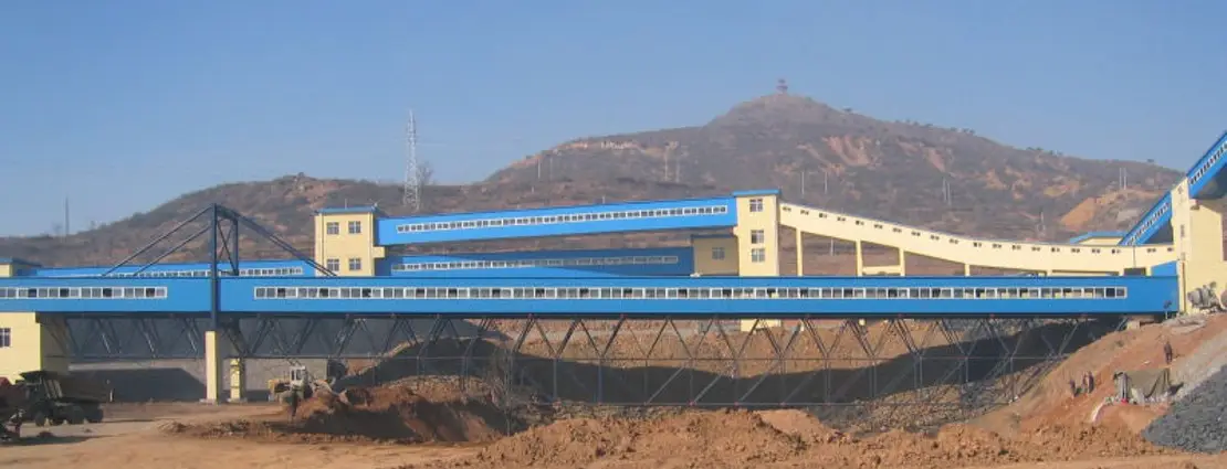 Wangpo Coal Mine 80m-span Grid Truss Trestle in Jincheng
